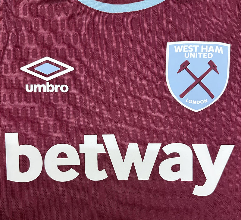 CAMISOLA WEST HAM I 24/25 homem (VERSÃO JOGADOR)