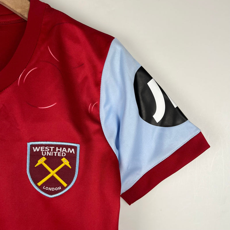 CAMISOLA WEST HAM I 23/24 CONJUNTO INFANTIL