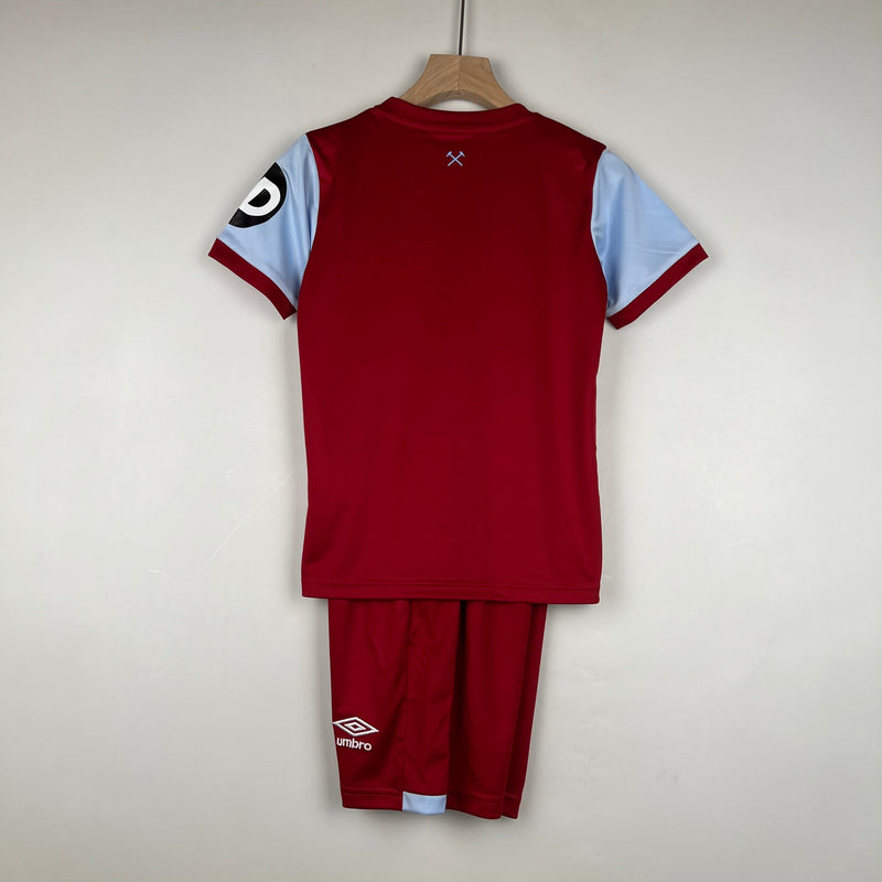 CAMISOLA WEST HAM I 23/24 CONJUNTO INFANTIL