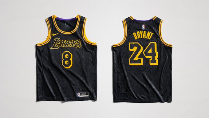 CAMISOLA NBA LOS ANGELES LAKERS BRYANT BLACK