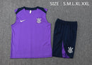 CONJUNTO TREINO ROXO CORINTHIANS SEM MANGAS I 25/26