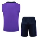 CONJUNTO TREINO ROXO CORINTHIANS SEM MANGAS I 25/26